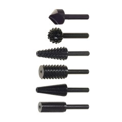 6 RASPADORES SORTIDOS (3 DE MADEIRA, 3 DE METAL)