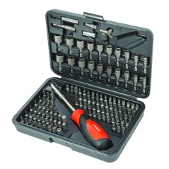 CHAVE DE FENDAS + BITS SEC.122 PCS. RÁCIO