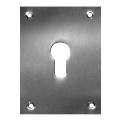 CHAPA DE FECHADURA 2 PCS.80X80MM NIQ.SATIN.