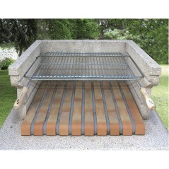 GRELHA DE ZINCO EXPANSÍVEL 60X40 CM