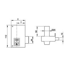 LOCK OVERP. 56C/ HP. DIREITO.YALE