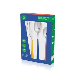 CONJUNTO DE TALHERES EM AÇO INOXIDÁVEL BENETTON 4 SERVIÇOS