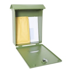 CAIXA DE CORREIO DE PLÁSTICO. MOD. CLÁSSICO. VERDE.