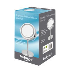 LUPA DE CRÓMIO ESPELHO. HABITEX DE 16CM DE CHUMBO
