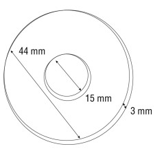 ARRUELA PLANA LARGA HºZINC 14X42MM 100U
