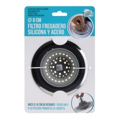 FILTRO DE SILICONE E DE AÇO PARA LAVATÓRIO