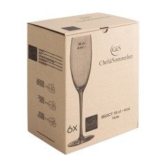 VIDRO PARA FLAUTA CAVA 16 CL. VERSAILLES 6 UN.