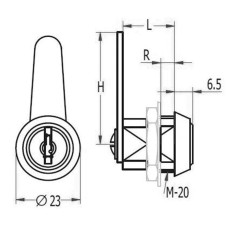 LOCKING CLOSER 135 CURVED LENG.CURVE C-35-10 18,5mm