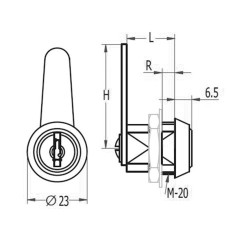 LOCKING CLOSER 135M LENG.STRAIGHT C-40 32mm