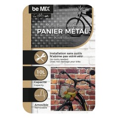 CESTO DE METAL PARA BICICLETAS 10 L.