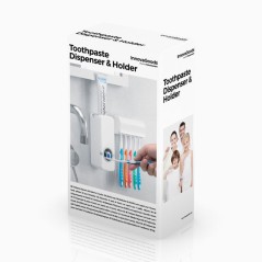 DISPENSADOR DE PASTA DE DENTES + SUPORTE PARA ESCOVA DE DENTES