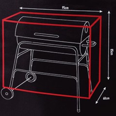 TAMPA CILÍNDRICA PARA BARBECUE 95X60XH85 CM