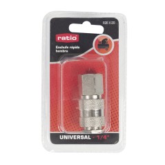 ENGATE RÁPIDO UNIVERSAL 1/4" ROSCA FÊMEA