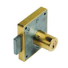 FECHADURA N.23R 30 MM BANHADA A LATÃO
