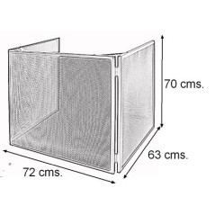 PROTECTOR PARA FOGÕES DE PELETES. 72x63xh70