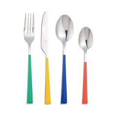 CONJUNTO DE TALHERES EM AÇO INOXIDÁVEL BENETTON 4 SERVIÇOS