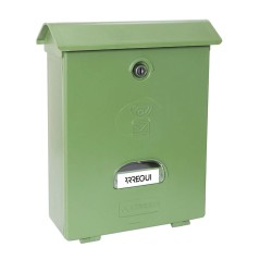 CAIXA DE CORREIO DE PLÁSTICO. MOD. CLÁSSICO. VERDE.