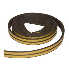 FITA DE BORRACHA TIPO CALAFETAÇÃO E 9 MM X 6 M. CASTANHA