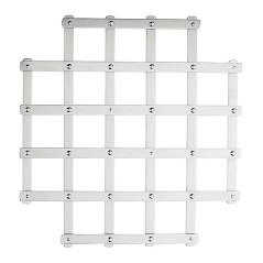 TRIVET EXTENS.STAINLESS STEEL 27X26CM.